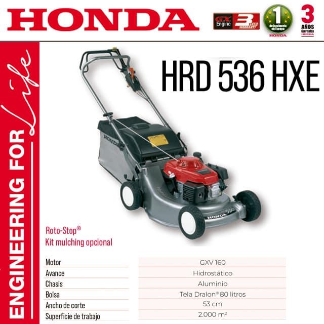 Cortacésped Profesional HONDA HRD 536 HXE - Imagen 1