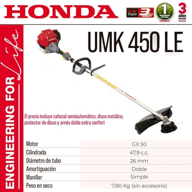 Desbrozadora Gasolina 4T HONDA UMK 450 LE - Imagen 1