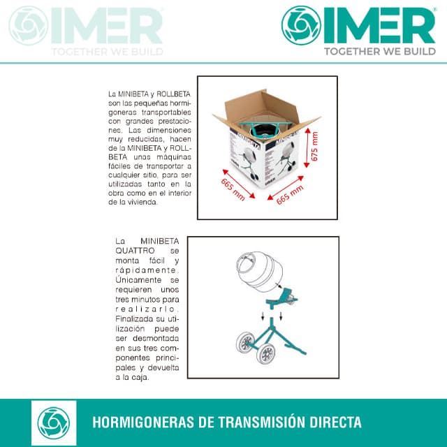 Hormigonera Monofásica IMER Rollbeta - Imagen 5