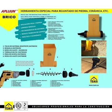 Accesorio Aplicador Juntas TEAIS Brico para Taladro - Imagen 2