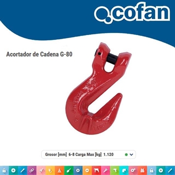 Acortador Cadenas COFAN VHG 6mm/1120Kg - Imagen 1