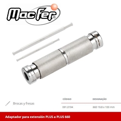 Adaptador Extensión SDS/Plus-Plus MACFER 660 100MM - Imagen 1