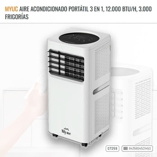 Aire Acondicionado Portátil MYUC  3 EN 1 - 12.000 BTU/H - 3.000 FRIGORÍAS - Imagen 1