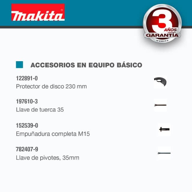 Amoladora Angular MAKITA GA9050R 230MM(9") 2000W - Imagen 4