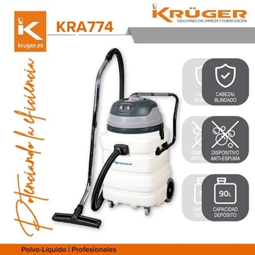 Aspirador Industrial KRÜGER KRA774 2400W 90L - Imagen 1