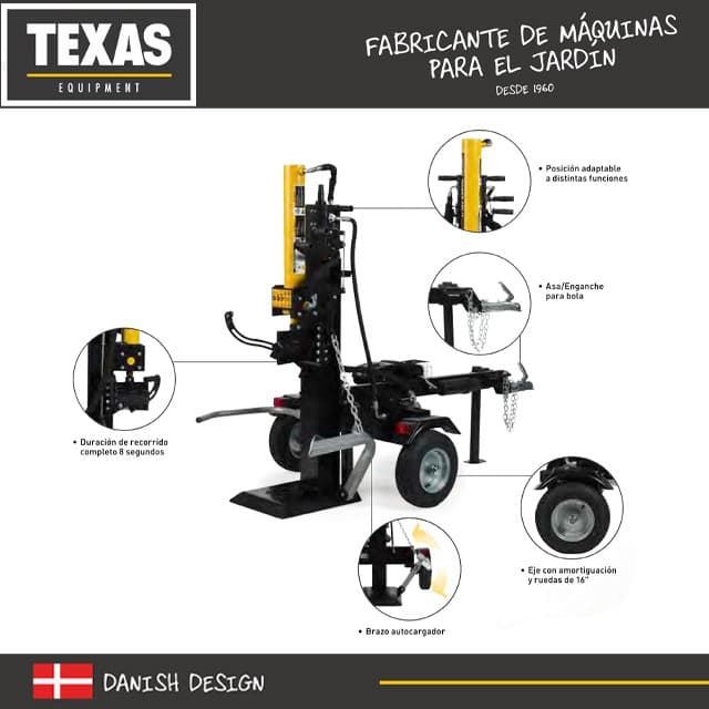 Astilladora de Leña 20Ton TEXAS Split 2100V - Imagen 3