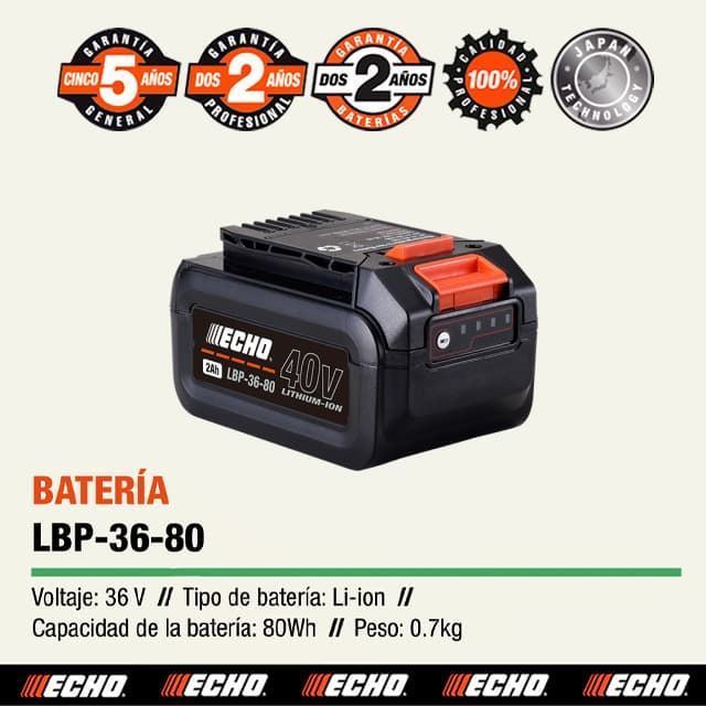 Batería ECHO 2Ah LBP-36-80 - Imagen 1
