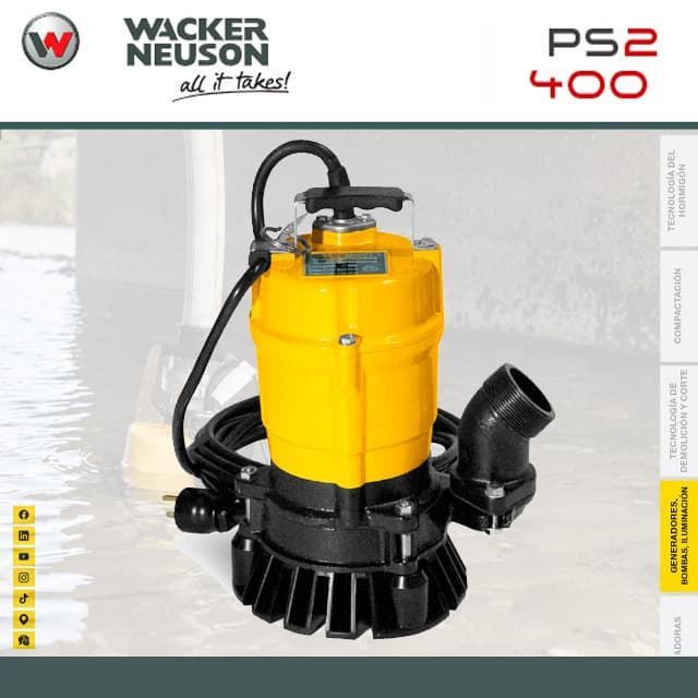 Bomba Sumergible WACKER NEUSON PS2 400 - Imagen 1