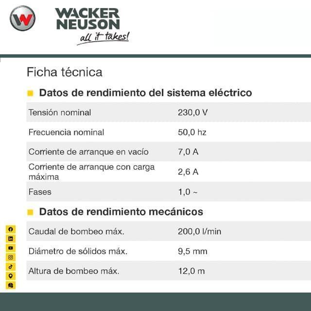 Bomba Sumergible WACKER NEUSON PS2 400 - Imagen 7