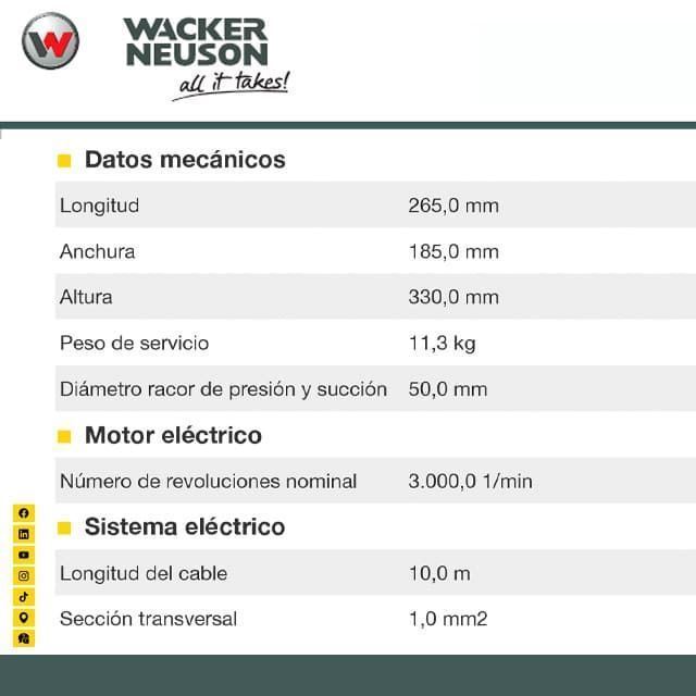 Bomba Sumergible WACKER NEUSON PS2 400 - Imagen 8