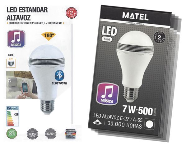 Bombilla ALTAVOZ Led 7W - Imagen 2