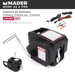 Cabestrante de Remolque MADER 2200W/1134Kg - Imagen 1