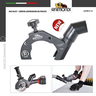 Carcasa Aspiración Universal RAIMONDI Amoladoras 115-125 NoDust - Imagen 1