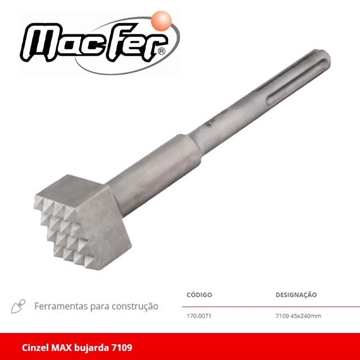 Cincel Bujarda SDS-MAX MACFER 45X240 - Imagen 1