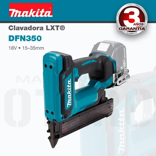 Clavadora de Batería MAKITA DFN350Z LXT XPT 18V **SIN BATERÍAS NI CARGADOR** - Imagen 1