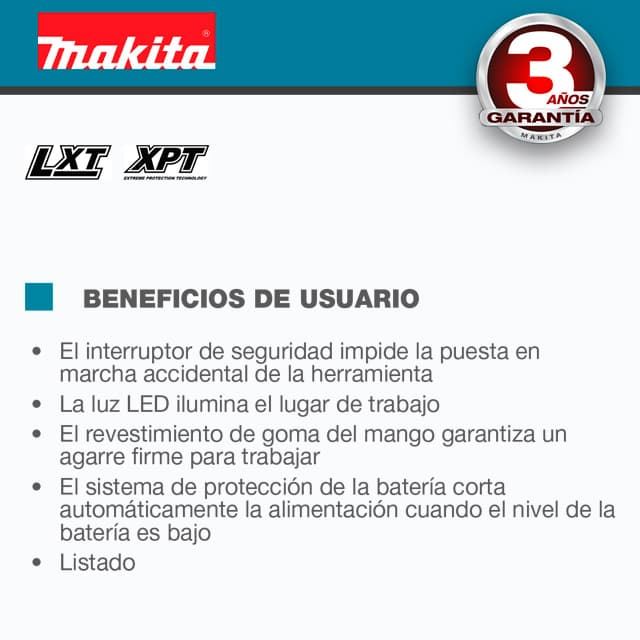 Clavadora de Batería MAKITA DFN350Z LXT XPT 18V **SIN BATERÍAS NI CARGADOR** - Imagen 4