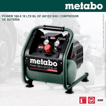 Compresor de Batería METABO Power 160-5 18 LTX BL OF - Imagen 1