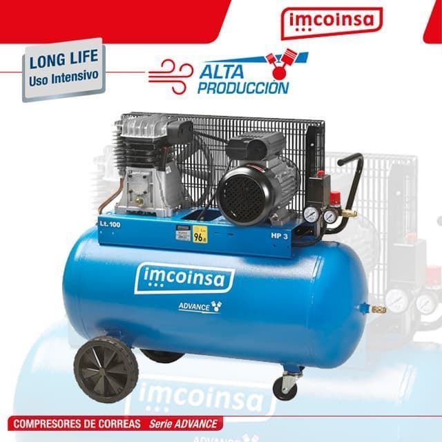 Compresor Monofásico IMCOINSA 3HP/100L Advance - Imagen 1