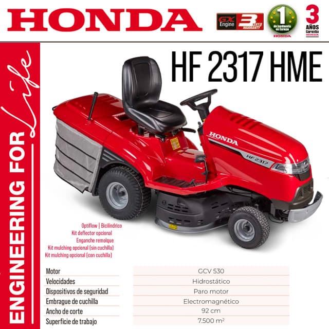 Cortacésped de Asiento HONDA HF 2317 HME - Imagen 1