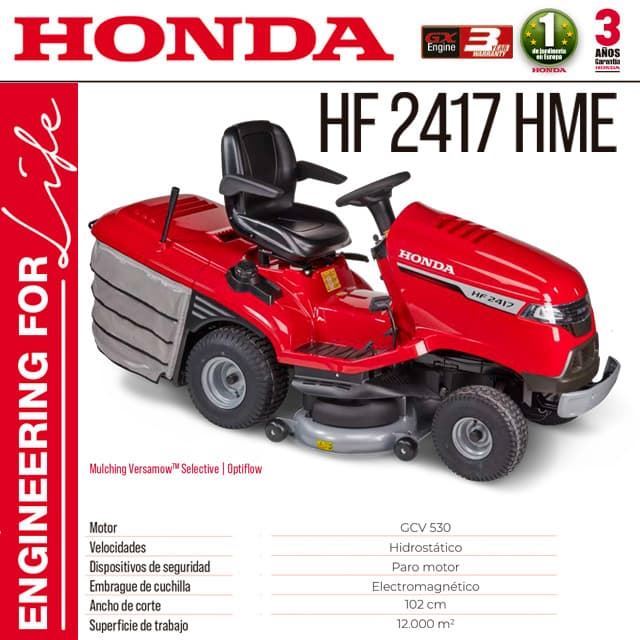 Cortacésped de Asiento HONDA HF 2417 HME - Imagen 1