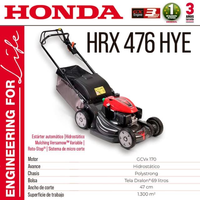 Cortacésped HONDA HRX 476 HYE - Imagen 1