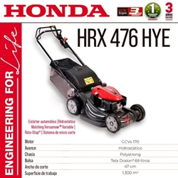 Cortacésped HONDA HRX 476 HYE - Imagen 1