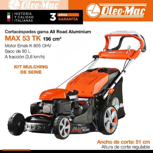 Cortacésped OLEO-MAC MAX 53 TK All Road Aluminium - Imagen 1