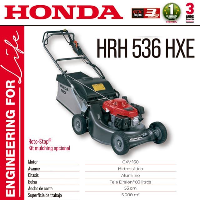 Cortacésped Profesional HONDA HRH 536 HXE - Imagen 1