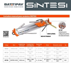 Cortadora de Cerámica BATTIPAV Sintesi 1830 L1830 - Imagen 2