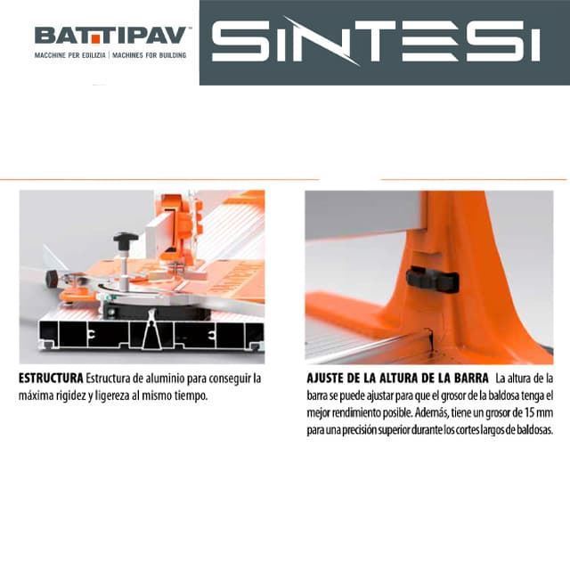 Cortadora de Cerámica BATTIPAV Sintesi 1830 L1830 - Imagen 4