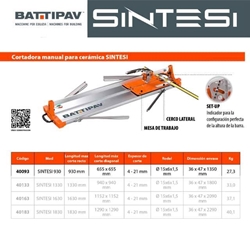 Cortadora de Cerámica BATTIPAV Sintesi 930 L930 - Imagen 2