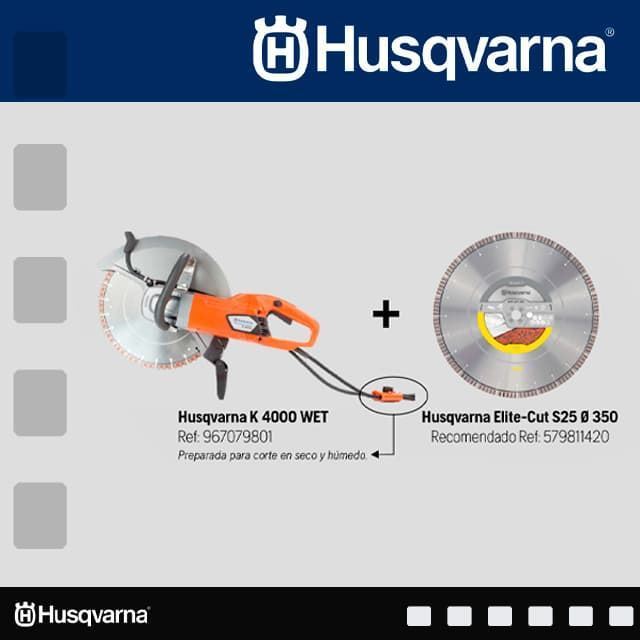 Cortadora Eléctrica HUSQVARNA K 4000 Wet + Disco GRATIS - Imagen 4