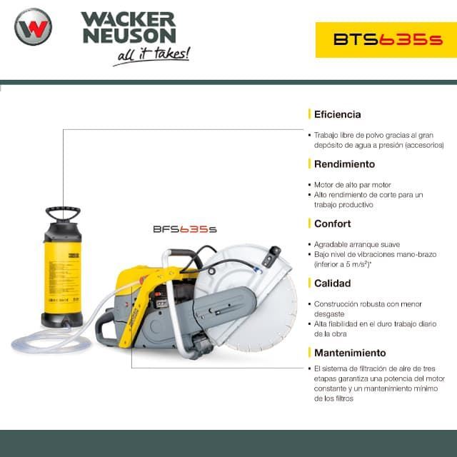 Cortadora Manual Gasolina WACKER-NEUSON BTS 635S - Imagen 3