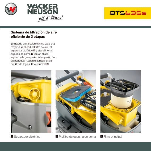 Cortadora Manual Gasolina WACKER-NEUSON BTS 635S - Imagen 4