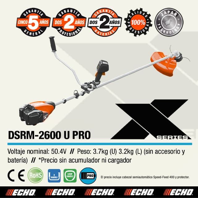 Desbrozadora Batería ECHO DSRM-2600 U PRO - TIENDA ONLINE