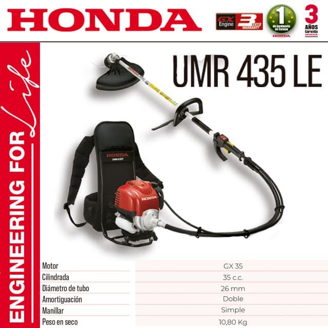 Desbrozadora de Mochila 4T HONDA UMR 435 LE - Imagen 1