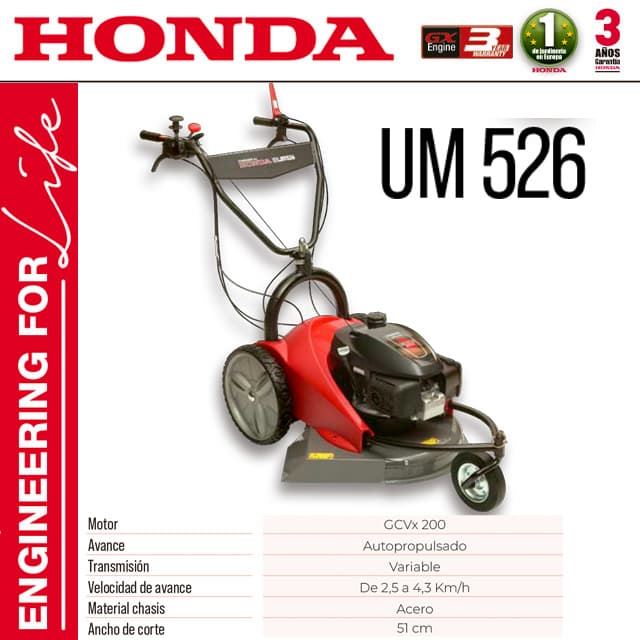 Desbrozadora de Ruedas HONDA UM 526 - Imagen 1