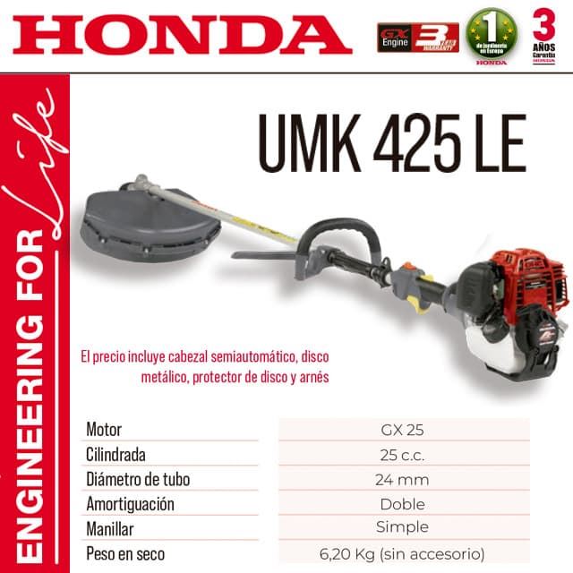 Desbrozadora Gasolina 4T HONDA UMK 425 LE - Imagen 1