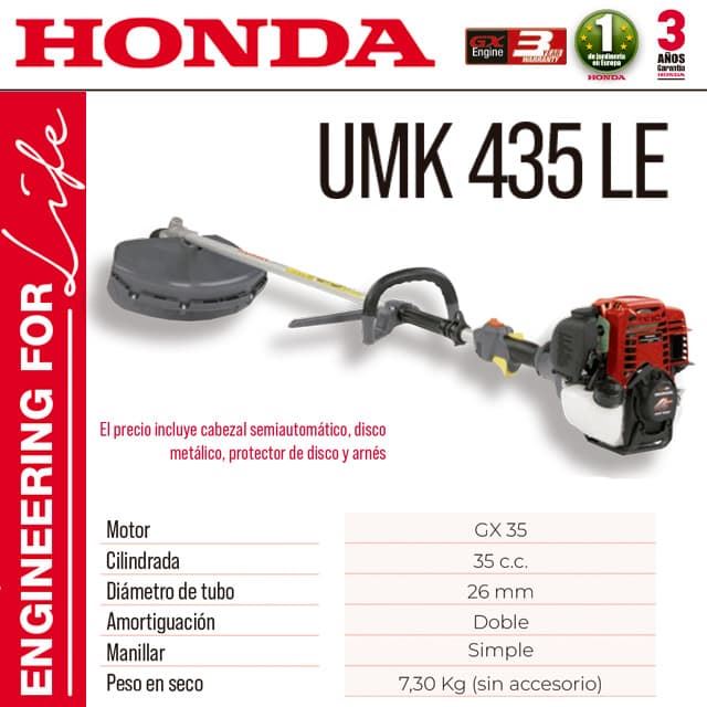 Desbrozadora Gasolina 4T HONDA UMK 435 LE - Imagen 1