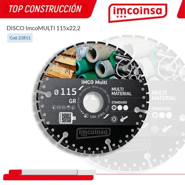 Disco Corte Multi Material IMCOINSA 115 - Imagen 1