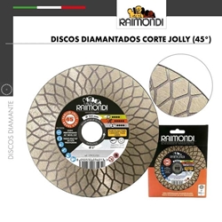 Disco Diamantado 115 Corte Jolly 45º RAIMONDI Gres Porcelánico - Imagen 1