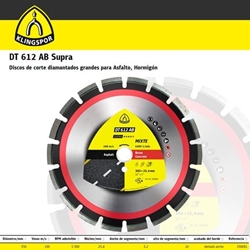 Disco Diamantado KLINGSPOR DT 612 AB D.350X25.4 - Imagen 1