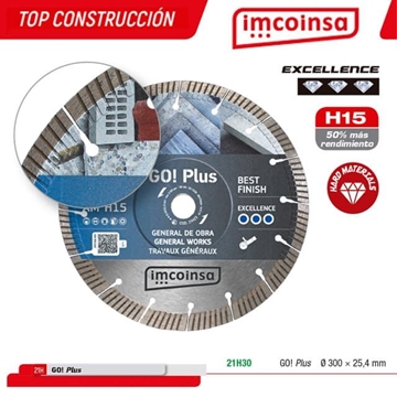 Disco General Obra IMCOINSA GoPlus 300X25.4 H15 Excellence - Imagen 1