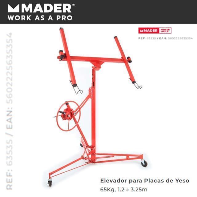 Elevador de Placas MADER 65Kg 3.25M - Imagen 1