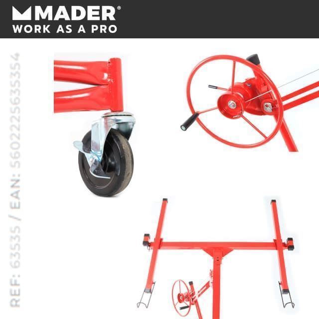 Elevador de Placas MADER 65Kg 3.25M - Imagen 5