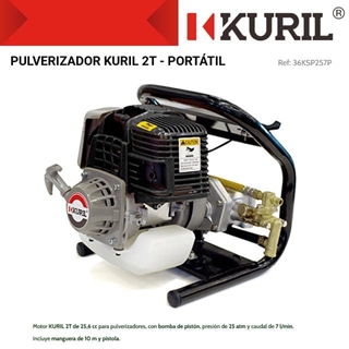 Equipo Pulverizador KURIL 2T Portátil - Adaptable a Carretillas Sulfatadoras - Imagen 1