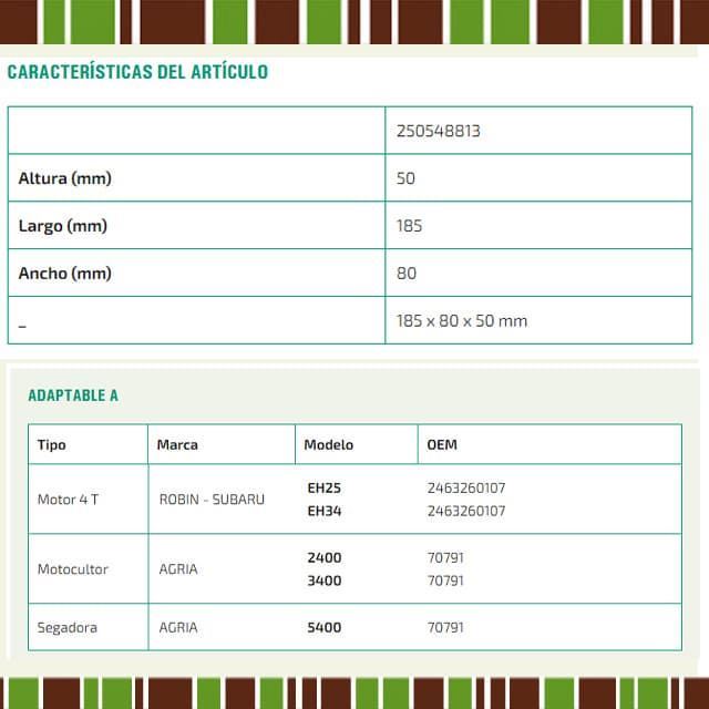 Filtro de Aire Compatible AGRIA, ROBIN 2400, 3400, 5400, EH25, EH34 - Imagen 2
