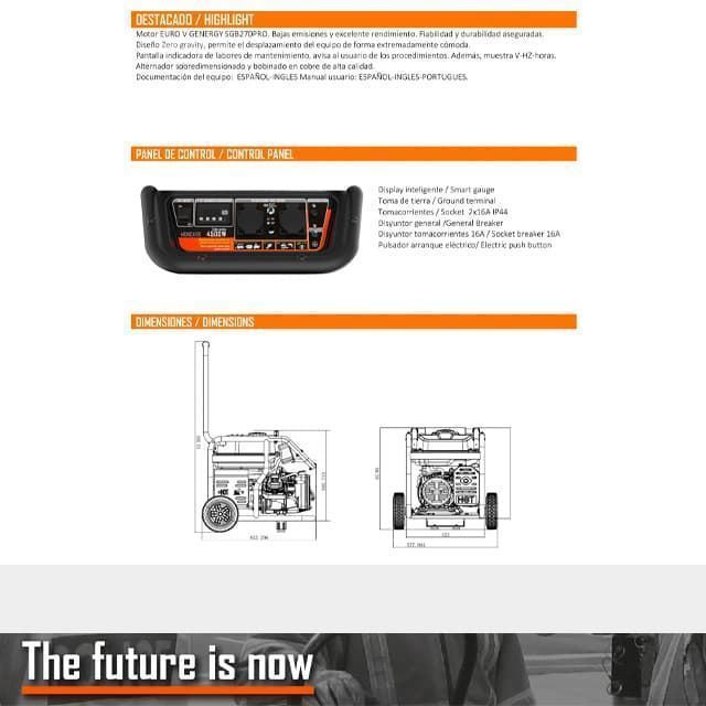 Generador Gasolina GENERGY Moncayo II 4500W - Imagen 3