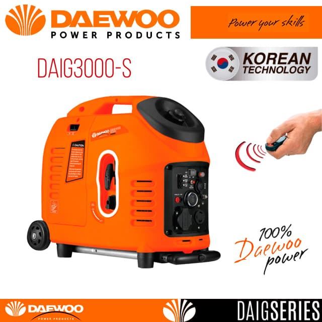 Generador Inverter DAEWOO DAIG3000S 3000W Mando a Distancia - Imagen 1