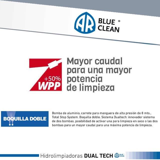 Hidrolimpiadora Eléctrica Dual Tech 4.0 AR Blue Clean - Imagen 2